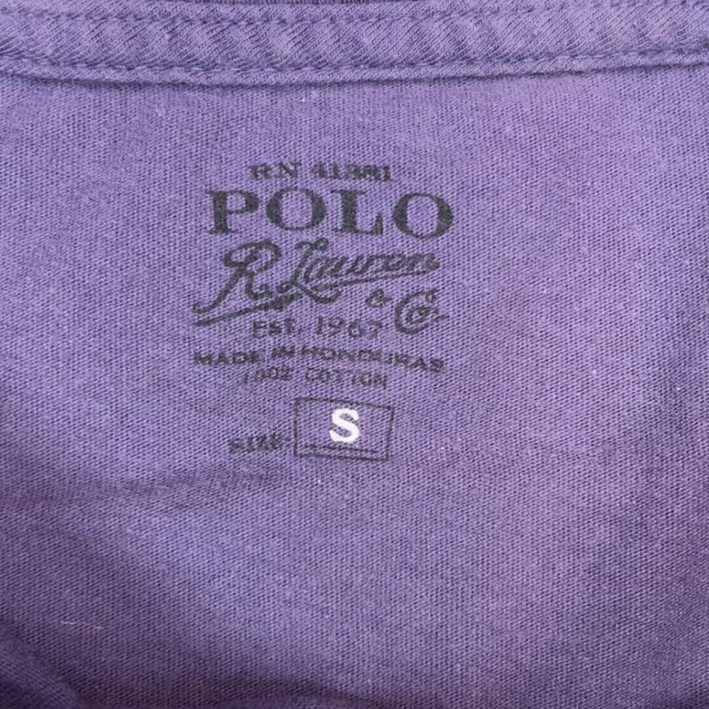 POLO‎ RALPH LAUREN T-Shirt Mens Small Purple Pocket Short Sleeve Preppy Pony Tee